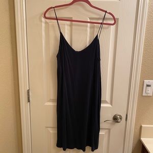 Navy blue slip dress - Medium